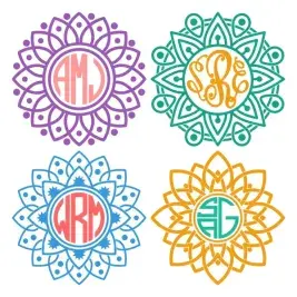 Mandala SVG Cuttable Frames