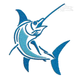 Marlin Machine Embroidery Design | Apex Digitizing