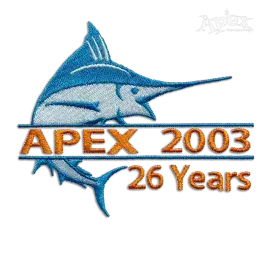 Marlin Fish Frame Machine Embroidery Design by Apex Digitizing