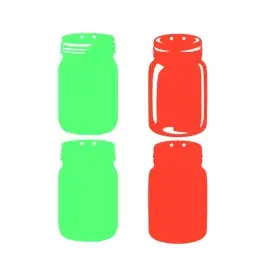 Mason Jar Earrings Cuttable Design