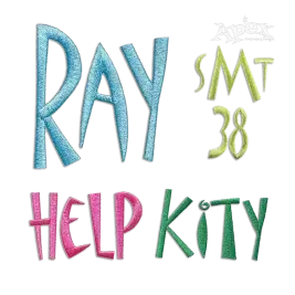 Matisse Machine Embroidery Letters Font by Apex