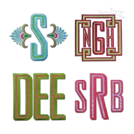 Maxwell Applique Machine Embroidery Font by Apex Art All