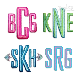 Maxwell Slim Block Machine Embroidery Font - Apex