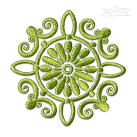 Round Circle Medallion Machine Embroidery Design