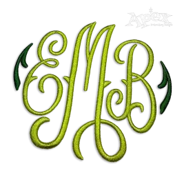 Mia Monogram 3D Puffy Machine Embroidery