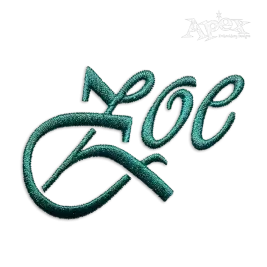 Modern Calligraphy Machine Embroidery Font by Apex Design Letters