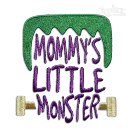 Mommy's Little Monster Machine Embroidery Design by Apex