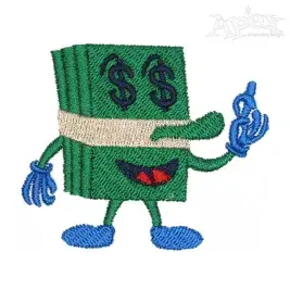 Money Embroidery Design