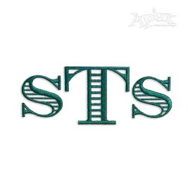 Money Machine Embroidery Font Letter Alphabet by Apex