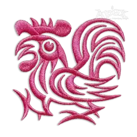 Morning Rooster Machine Embroidery Design by Apex