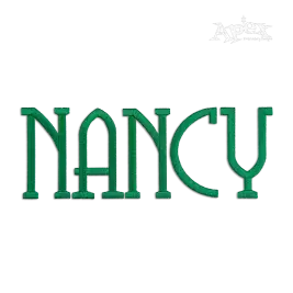 Movie Monogram Embroidery font Nancy