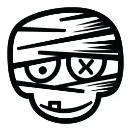 Mummy Halloween Cuttable Design