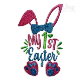 My 1st First Easter Bunny Machine Embroidery Design - Apex