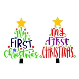My First Christmas Tree SVG Cuttable Design