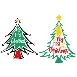 My First Christmas Embroidery Design