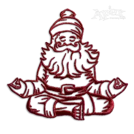 Sleigh Namasleigh Christmas Santa Yogi Yoga Machine Embroidery Design
