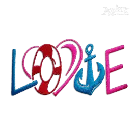 Nautical Ocean Beach Lovers Love Machine Embroidery Designs