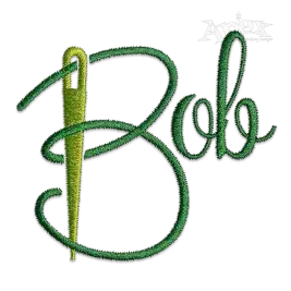 Sewing Needle Machine Embroidery Font - Apex