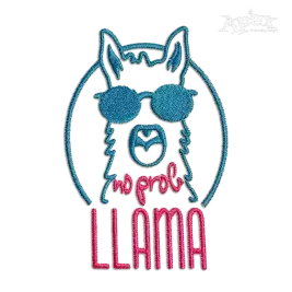 No Prob Llama Problem Machine Embroidery Design by Apex