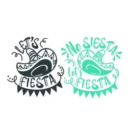 No Siesta Let's Fiesta SVG Cuttable Design