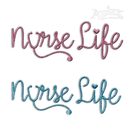 Nurse Life Machine Embroidery Design by Apex