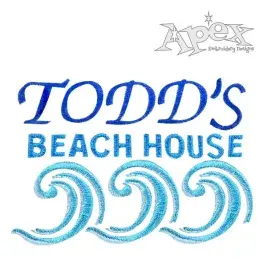 Ocean Waves Embroidery Designs