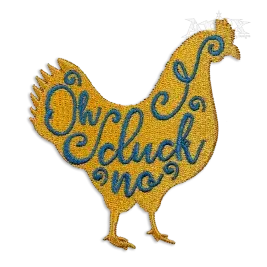 Oh Cluck No Chicken Farm Machine Embroidery Design