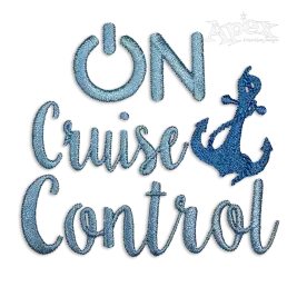 On Cruise Control On Ship Machine Embroidery Design