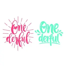 Onederful Cuttable Design