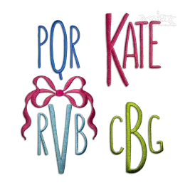 Orlando Monogram Machine Embroidery Font by Apex All