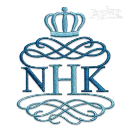 Ornate Scroll Monogram Machine Embroidery Fonts