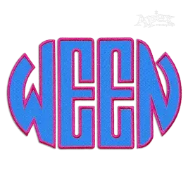 Oval Applique Embroidery Font Ween