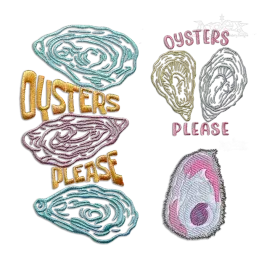 Oyster Please Machine Embroidery Design by Apex All