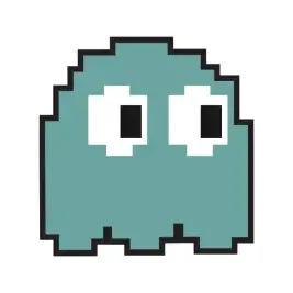 Pac-man Ghost Inky Cuttable Design