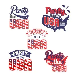 Party USA SVG Cuttable Designs