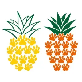 Paws Pineapple SVG Cuttable Design