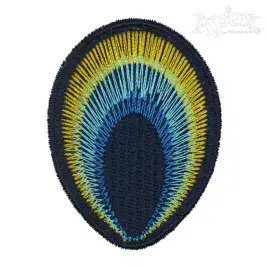 Peacock Feather Embroidery Design