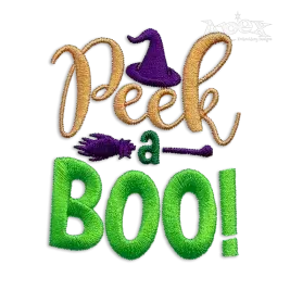 Peek a Boo Halloween Machine Embroidery Design by Apex