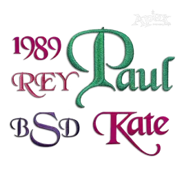 Pete Story Script Machine Embroidery Font by Apex All