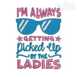 Picked Up by Ladies Embroidery Design