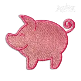 Cute Farm Pig Machine Embroidery Designs