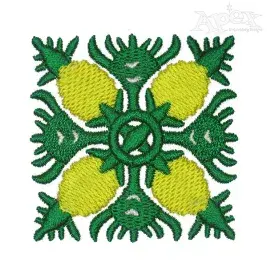 Pineapple Pattern Embroidery Designs