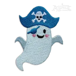 Pirate Ghost Halloween Machine Embroidery Design by Apex