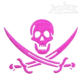 Pirate Jack Rackham Embroidery Design