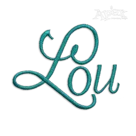 Pistoia Script Machine Embroidery Font by Apex Designs Art