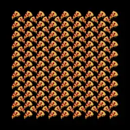 Pizza Pie Seamless Pattern