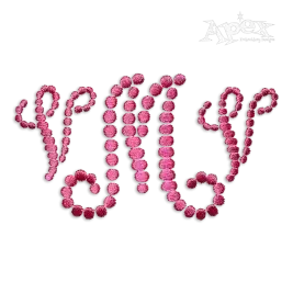 Polka Dot Monogram Machine Embroidery Fonts
