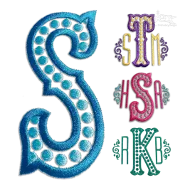 Ponda Dots Marquis Machine Embroidery Font - Apex All