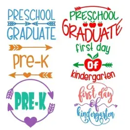 Preschool Graduate SVG Cuttable Designs