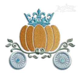 Cinderella Pumpkin Carriage Machine Embroidery Design by Apex